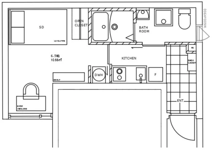 Hmlet Higashi Nakano - Floor Plan - ["White", "Plan", "Diagram"]