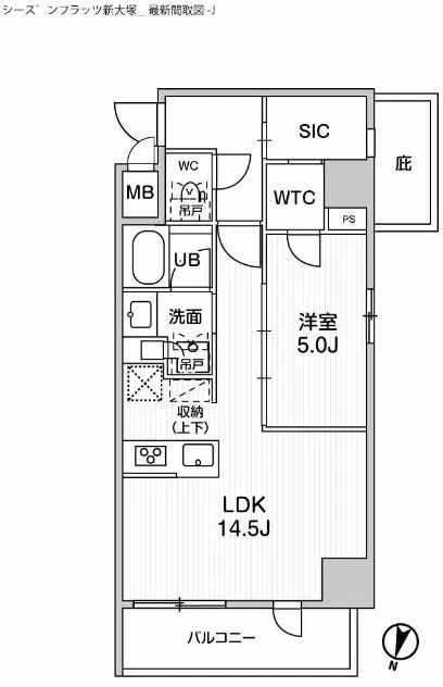 Season Flats Shin-Otsuka - Floor Plan - ["Wood flooring"]