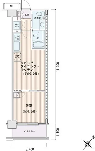 Esty Maison Toyosu Residence - Floor Plan - []