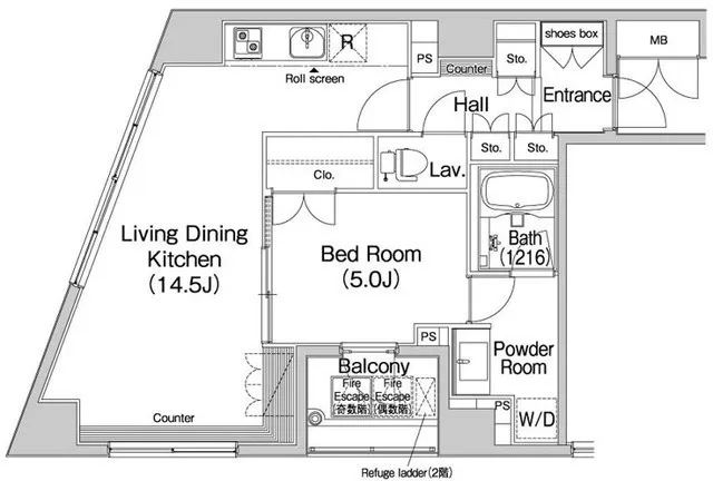 Comforia Ueno Hirokoji - Floor Plan - ["Floor plan", "Plan", "Text"]