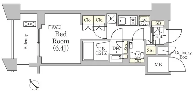 Maison Calm Nihonbashi Bakurocho - Floor Plan - []