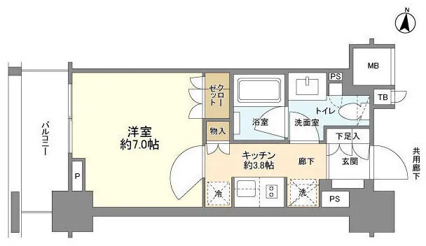 Brands Bunkyo Hongo 1-Chome - Floor Plan - ["Floor plan", "Wood flooring"]
