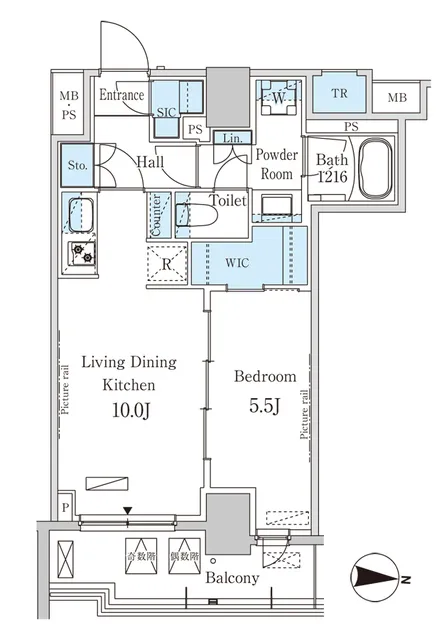 Park Axis Kinshicho West - Floor Plan - ["Floor plan", "Plan", "Text"]
