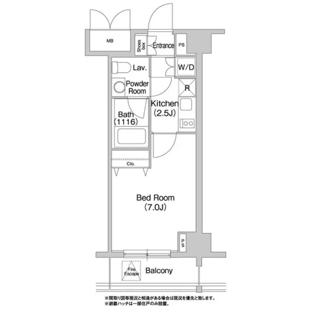 Comforia Toyosu - Floor Plan - ["Rectangle", "Slope", "Font"]