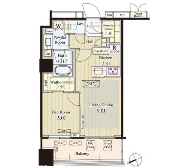 Park City Osaki The Residence - Floor Plan - ["Floor plan", "Plan", "Diagram"]