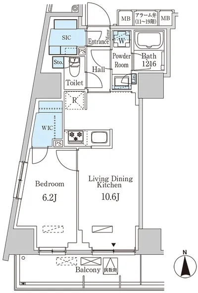 Park Axis Ikebukuro - Floor Plan - ["Schematic", "Rectangle", "Floor plan"]