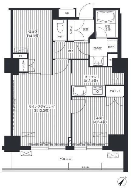 Cosmo Grand Kachidoki - Floor Plan - ["Plan", "Floor plan"]