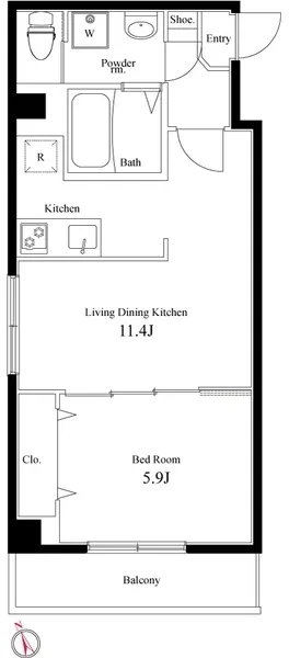 Ravient Asakusa Kototoi - Floor Plan - ["White", "Diagram", "Technical drawing"]