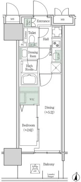 Brookside Residence Kiba - Floor Plan - []