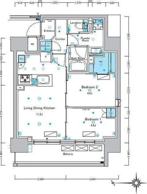 Lefon Prog-Rock Asakusa Iriya - Floor Plan - ["Schematic", "Rectangle", "Slope"]