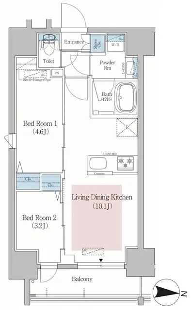 Urbanex Kinshi Park II - Floor Plan - ["Diagram", "Plan", "Floor plan"]