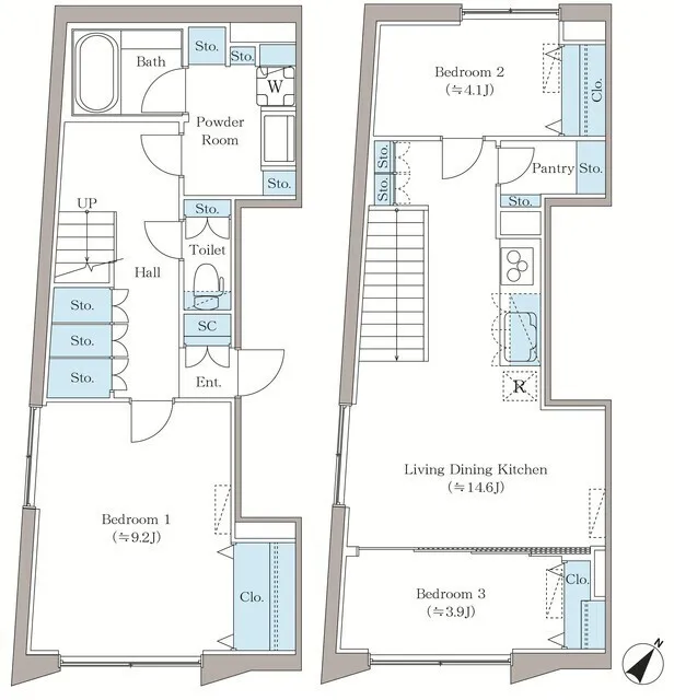 Arrows Myogadani - Floor Plan - ["Plan", "Design", "Technical drawing"]