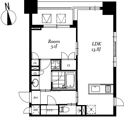 Residia Nihonashi Bagurocho 3 - Floor Plan - ["White", "Plan", "Diagram"]