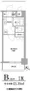 Residia Monzen Nakamachi - Floor Plan - ["Rectangle", "Font", "Parallel"] thumbnail