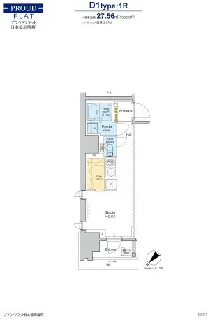 Proud Flat Nihonbashi Bakurocho - Floor Plan - ["Diagram"]