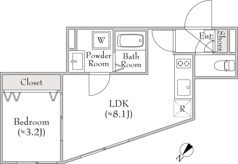 LUMIEC un Yoga - Floor Plan - ["White", "Diagram"]