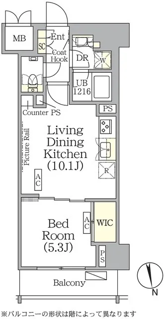 The Park Habio Kagurazaka Residence South - Floor Plan - []