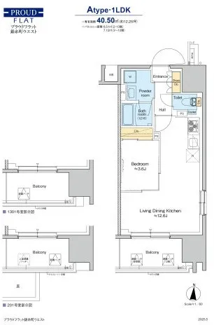 Proud Flat Kinshicho West - Floor Plan - ["Diagram", "Floor plan", "Plan"]