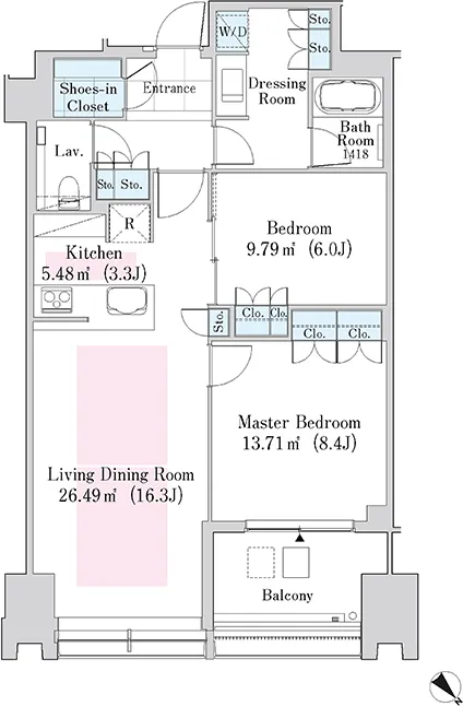 La Tour Shinjuku Garden - Floor Plan - ["White", "Diagram", "Plan"]