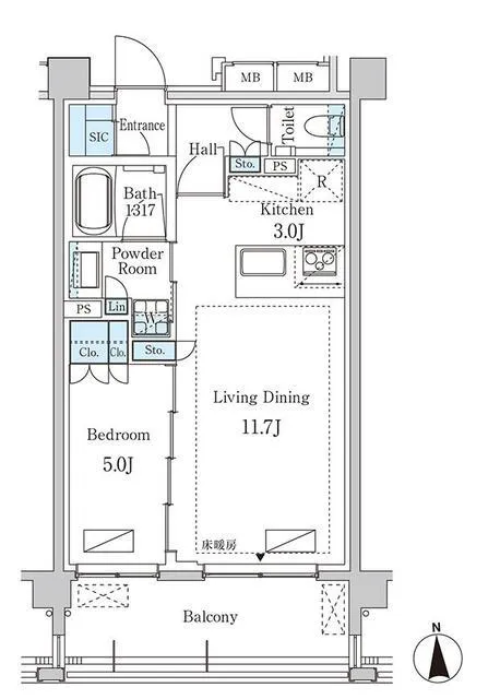 Grandeur Premium Yoyogi Oyama - Floor Plan - ["Product", "Rectangle", "Schematic"]