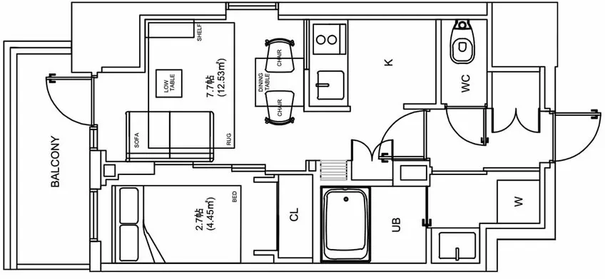 Hmlet Moto-Asakusa - Floor Plan - ["White", "Text", "Plan"]