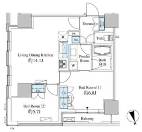 Belle Face Shibaura Tower - Floor Plan - ["Plan", "Diagram", "Floor plan"]