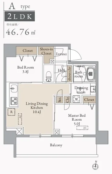 JMF Residence Kuramae Torigoe - Floor Plan - ["Rectangle", "Font", "Schematic"]