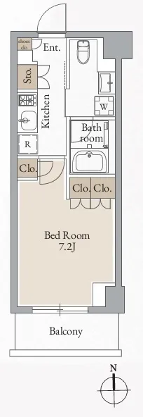 Cross Residence Takadanobaba - Floor Plan - []