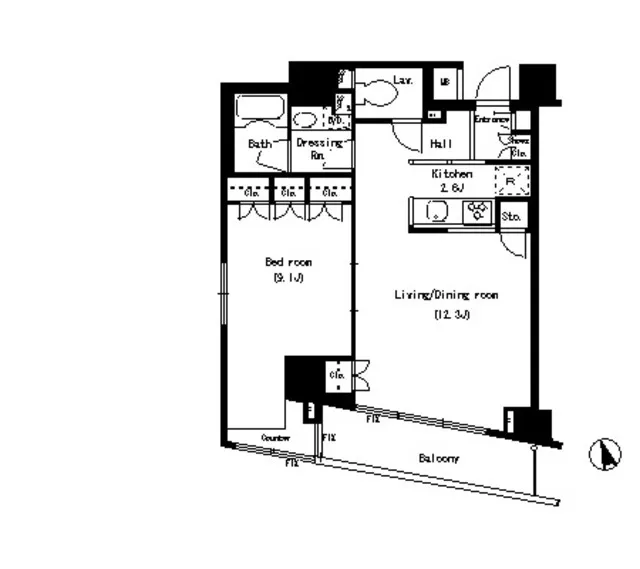 Park Axis Ginza East - Floor Plan - ["Font", "Schematic", "Parallel"]