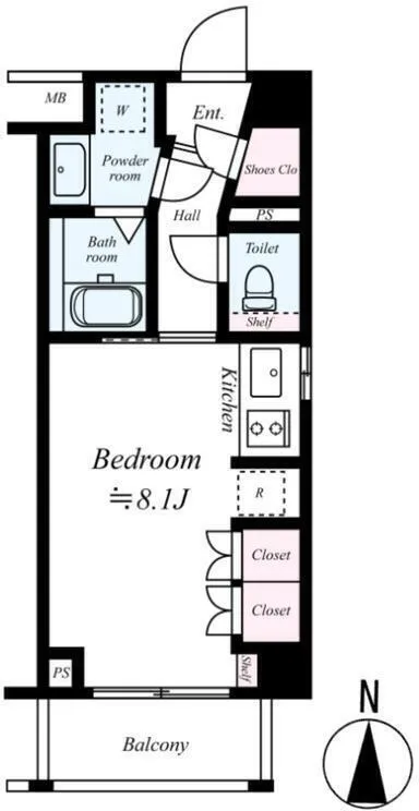 Galicia Chidori-Cho - Floor Plan - []