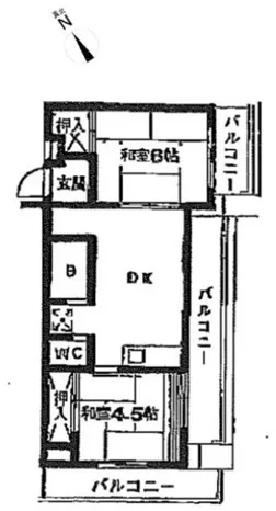Parkside Minamioi - Floor Plan - ["Door", "Home Door"]