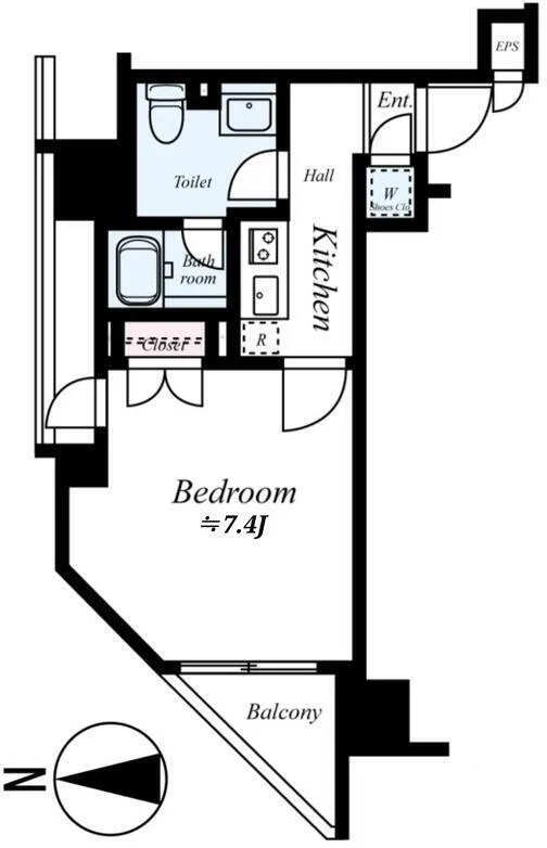 Main Stage Kinshicho Station II - Floor Plan - ["Diagram", "Plan"]