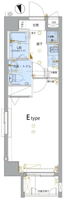 Genovia Kameido Green Wall - Floor Plan - []