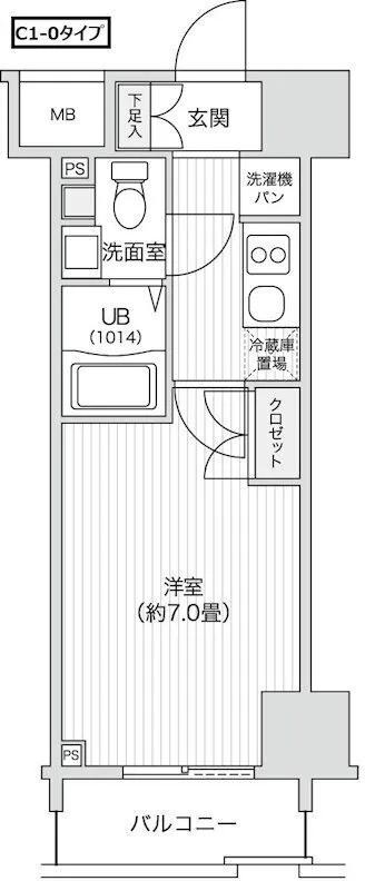 Residia Sasazuka II - Floor Plan - ["Wood flooring"]