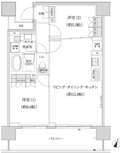 Park Habio Shibuya Honmachi Residence - Floor Plan - ["Rectangle", "Schematic", "Slope"]