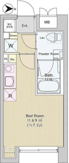 Patio Square Nakano - Floor Plan - ["Tile Flooring"]