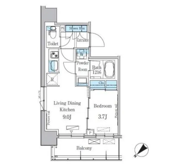 Park Axis Oshiage Terrace - Floor Plan - ["Floor plan", "Plan", "Text"]