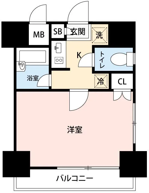 Mynavi STAY Tsukishima - Floor Plan - []