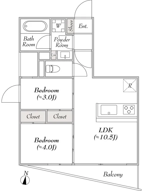 LUMIEC HONCHO EAST - Floor Plan - ["White", "Design", "Diagram"]