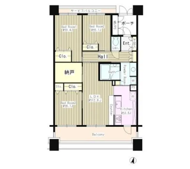 Grand Terrace Shinjuku - Floor Plan - ["Rectangle", "Schematic", "Map"]