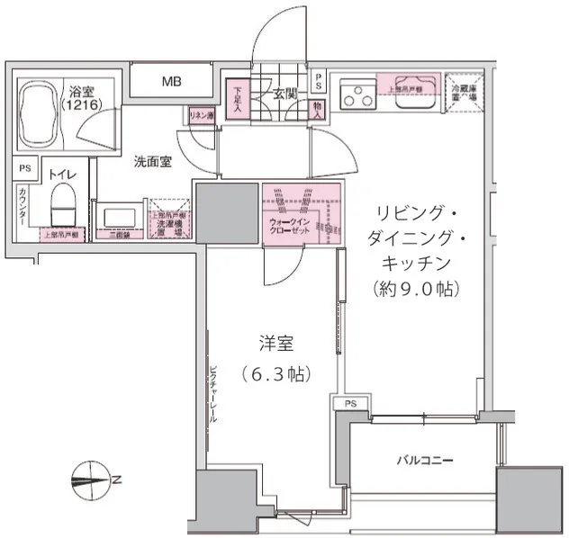 Presidentia Higashi Nihonbashi - Floor Plan - ["White", "Plan", "Diagram"]