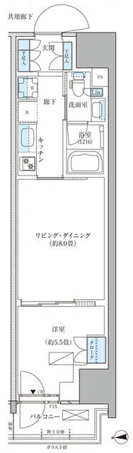 Park Axis Shinagawa Tennozu Isle - Floor Plan - []