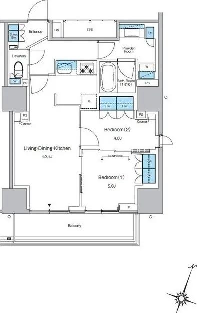 LEFONT PROGRESS SHIBUYA HILLTOP - Floor Plan - ["Schematic", "Rectangle", "Parallel"]