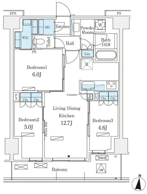 Royal Parks Akabane North - Floor Plan - ["Diagram", "Floor plan", "Plan"]