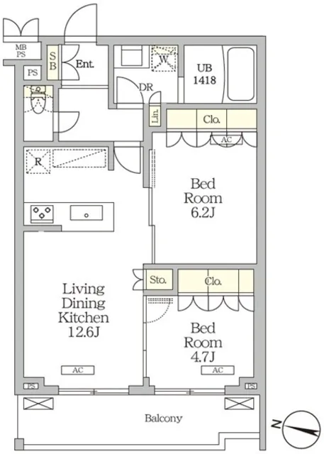 Milene Takinogawa - Floor Plan - ["White", "Diagram", "Plan"]