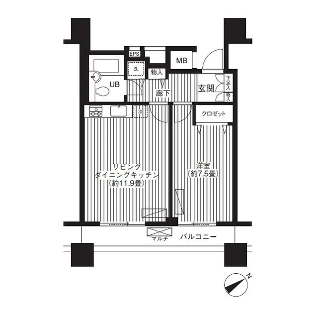 LOOP-M - Floor Plan - ["Rectangle", "Parallel", "Font"]