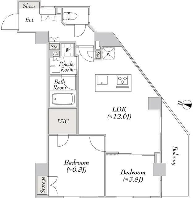 LUMIEC CHITOSE FUNABASHI - Floor Plan - ["Plan", "Diagram", "Map"]