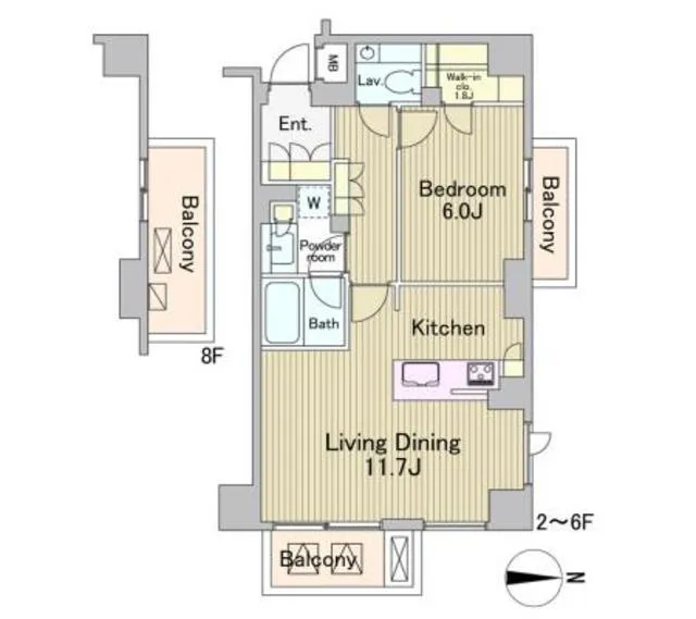 Lafonte Azabujuban - Floor Plan - ["Floor plan", "Plan", "Diagram"]