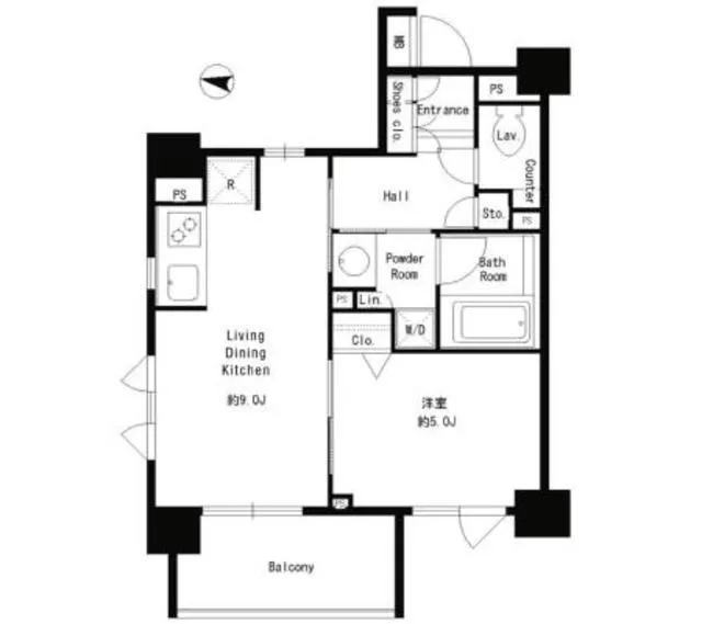 Park Cube Hongo - Floor Plan - ["Floor plan", "Text", "Diagram"]
