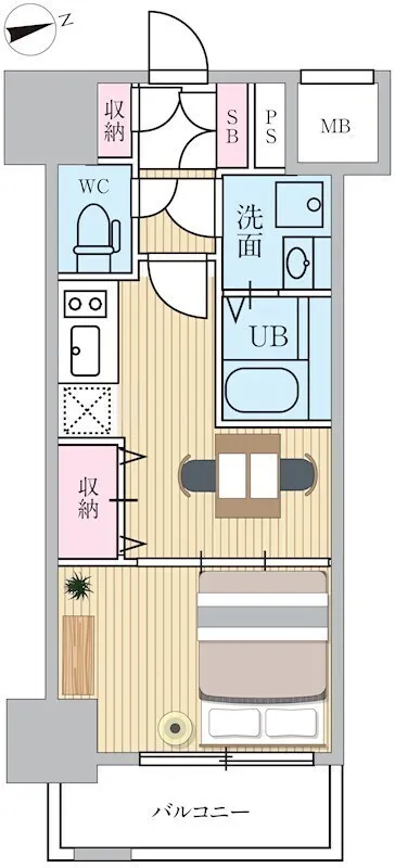 Esty Maison Monzen-Nakacho - Floor Plan - ["Apartment", "Wood flooring", "Hardwood"]
